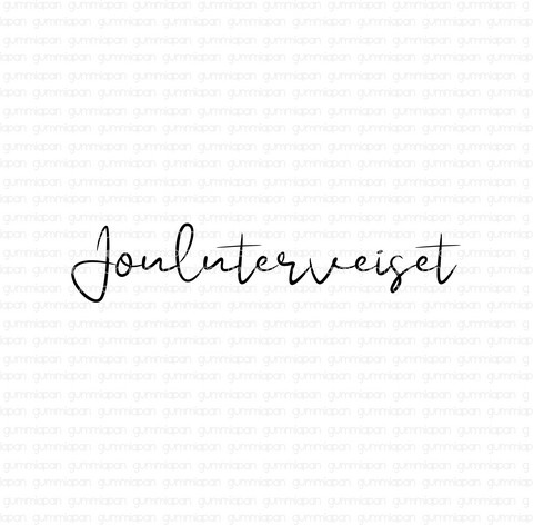 Gummiapan: Jouluterveiset  - leimasin