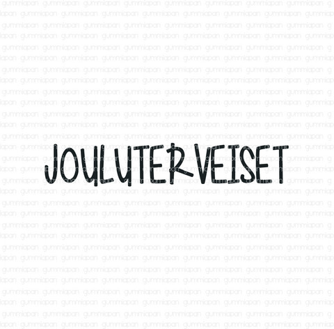 Gummiapan: Jouluterveiset  - leimasin