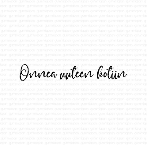 Gummiapan: Onnea uuteen kotiin  - leimasin