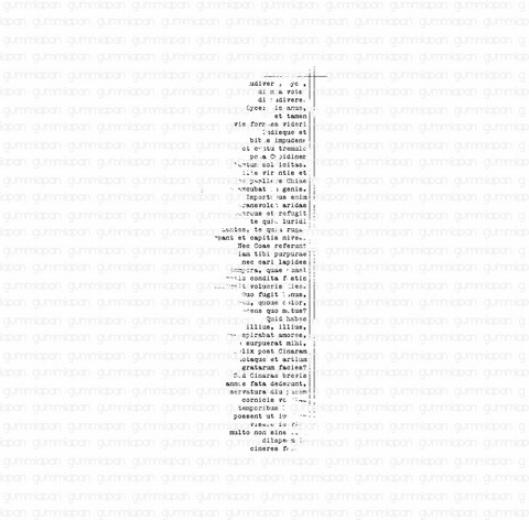 Gummiapan: Latintext left  - leimasin