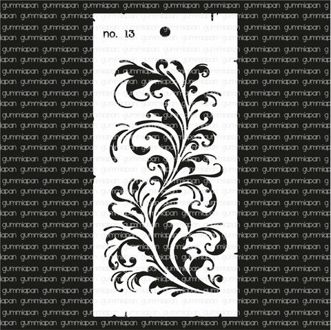 Gummiapan: Stencil No 13 - sabluuna