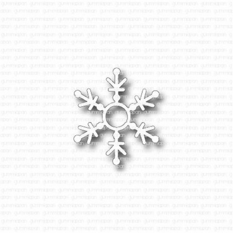 Gummiapan: Snowflake with Circle  - stanssi