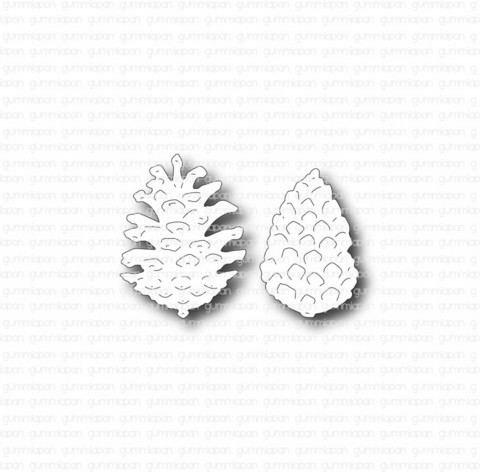 Gummiapan: Pinecones -  stanssisetti