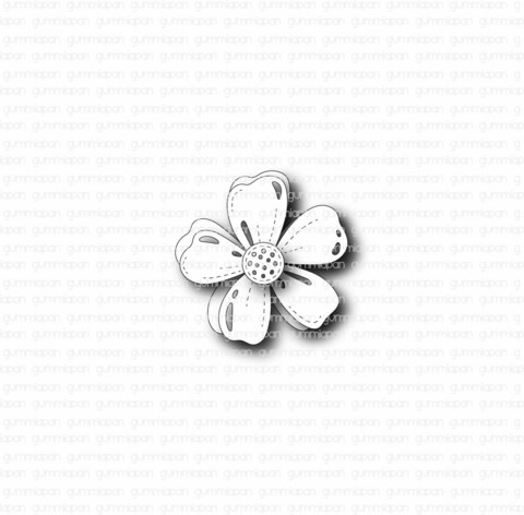 Gummiapan: Small Flower -  stanssisetti
