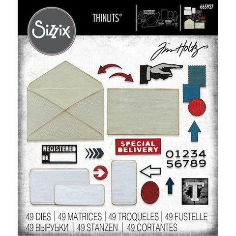 Sizzix Tim Holtz Thinlits: Postale - stanssisetti