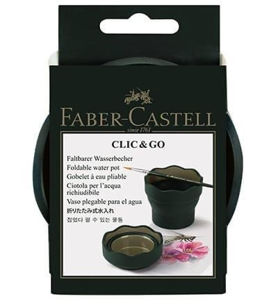 Faber-Castell Clic & Go Foldable Water Pot: Black