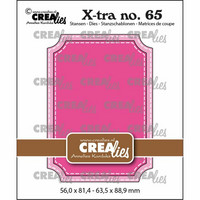 Crealies X-tra: ATC Ticket with stitch - stanssisetti