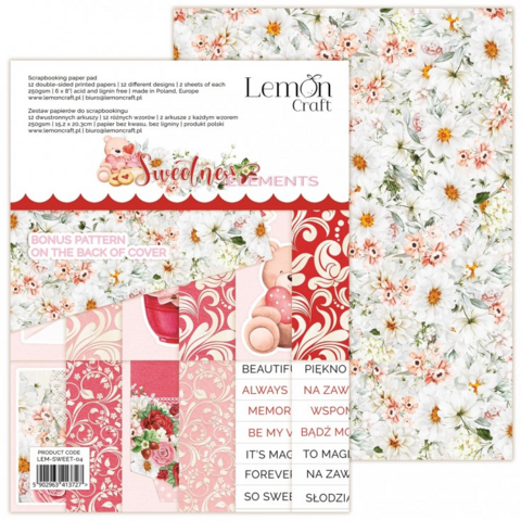 Lemoncraft: Sweetness Elements for fussy cutting 6x8  -paperilehtiö
