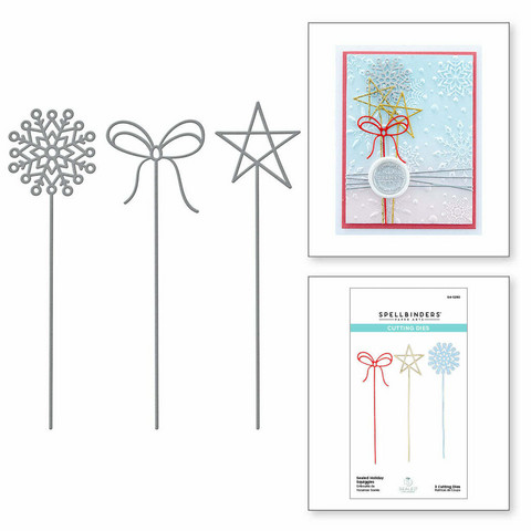 Spellbinders: Sealed Holiday Squiggles  - stanssisetti