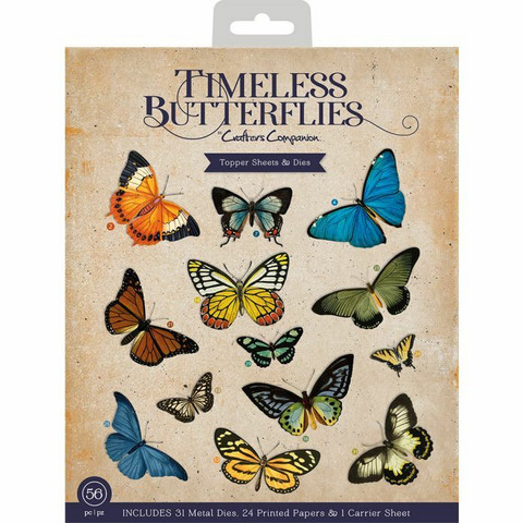 CC Timeless Butterflies Topper Sheets & Dies