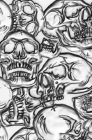 Sizzix 3D Texture Fades: Skulls by Tim Holtz -kohokuviointikansio