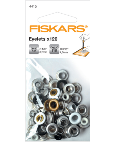 Fiskars Mixed Round Eyelets 3/16” & 1/8”