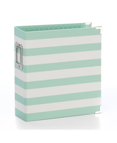 Simple Stories Snap Album  6x8: Robins Egg Stripe -kansio