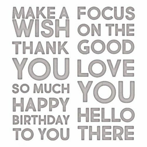 Sizzix Thinlits: Bold Text #1   -stanssisetti