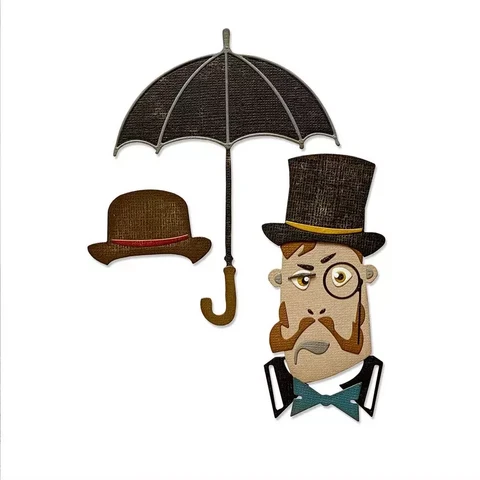 Sizzix Thinlits: The Gent  -stanssisetti