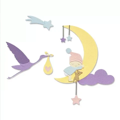 Sizzix Thinlits: Lunar Baby -stanssisetti