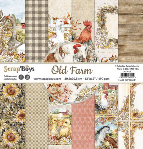 Scrapboys:  Old Farm 12x12 - paperikokoelma