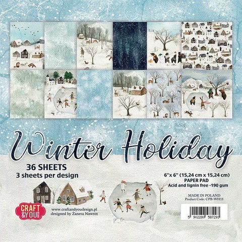 Craft & You Design: Winter Holiday 6x6 - paperikokoelma
