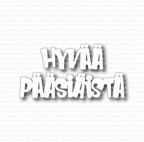 Gummiapan: Hyvää Pääsiäistä  -  stanssisetti