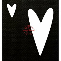 Gummiapan: Hearts 1  - stanssisetti