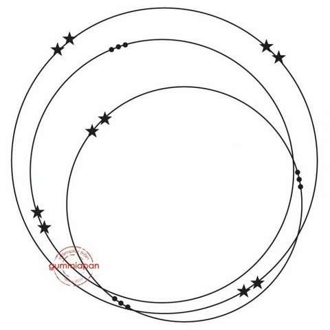 Gummiapan: Stardust Circle -leimasin