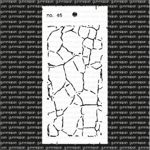 Gummiapan: Stencil No 45 - sabluuna