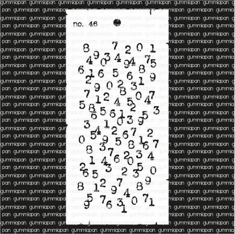 Gummiapan: Stencil No 46 - sabluuna