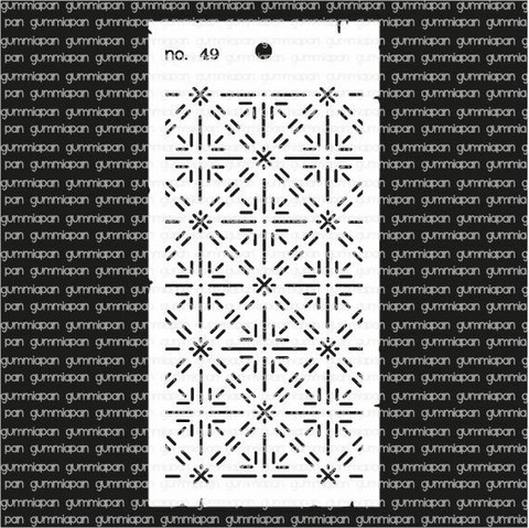 Gummiapan: Stencil No 49 -sabluuna