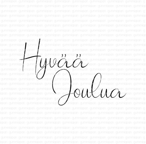 Gummiapan: Hyvää Joulua - leimasin