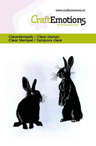 Craft Emotions: Bunnies- kirkas leimasinsetti