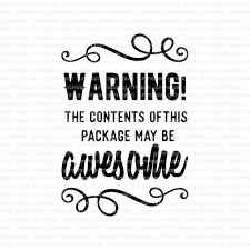 Gummiapan: Warning!  -leimasin