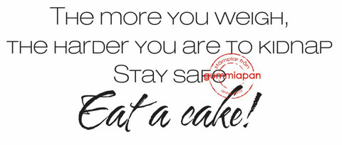 Gummiapan: The more you weight…  -leimasin