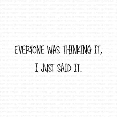 Gummiapan: Everyone was thinking it ... - leimasin