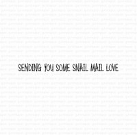 Gummiapan: Sending you some Snail Mail love   - leimasin