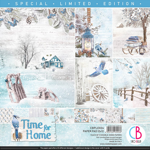 Ciao Bella: Special Limited Edition Paper Pad :  Time for Home  12x12
