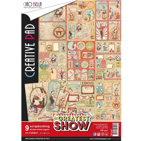 Ciao Bella: Creative Pad A4 - The Greatest Show
