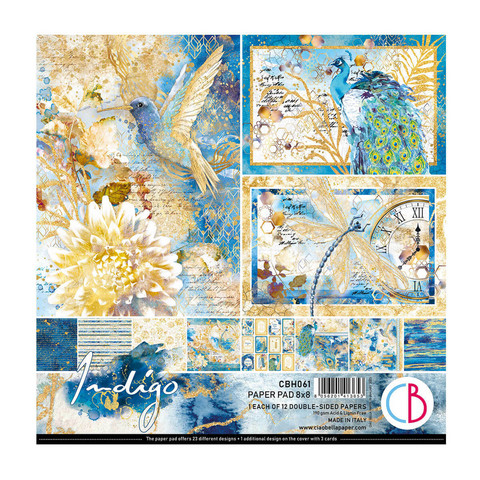 Ciao Bella: Paper Pad 8x8 - Indigo