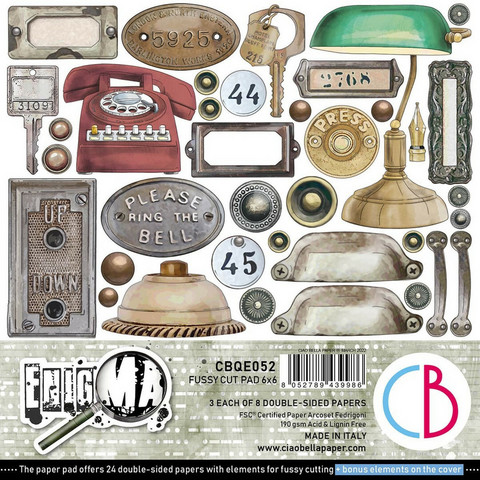 Ciao Bella: Fussy Cut Pad 6x6 - Enigma