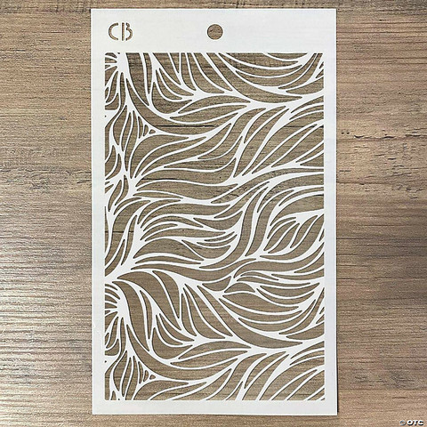 Ciao Bella 5x8 Stencil : Waves  - sabluuna