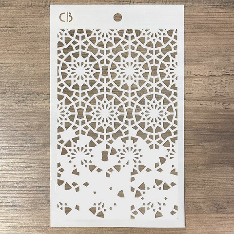 Ciao Bella 5x8 Stencil : Twelve Points - sabluuna