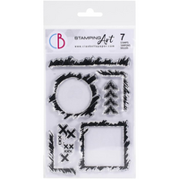 Ciao Bella : Grunge Frames & Borders A6 - leimasinsetti