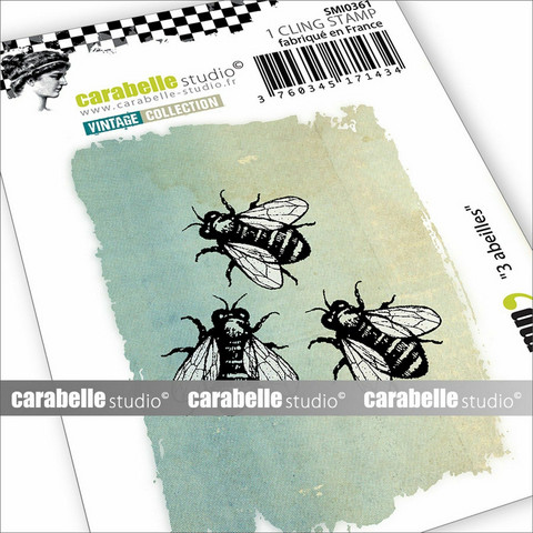 Carabelle Studio: 3 abeilles  -leimasin