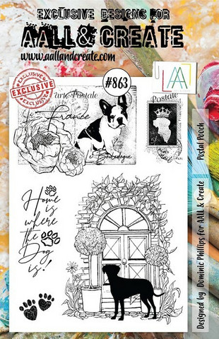 Aall & Create : Postal Pooch  #863  - leimasinsetti