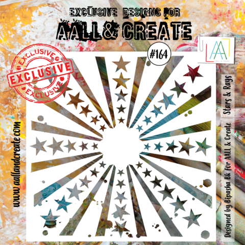 Aall & Create STENCIL Stars & Rays #164 - sabluuna
