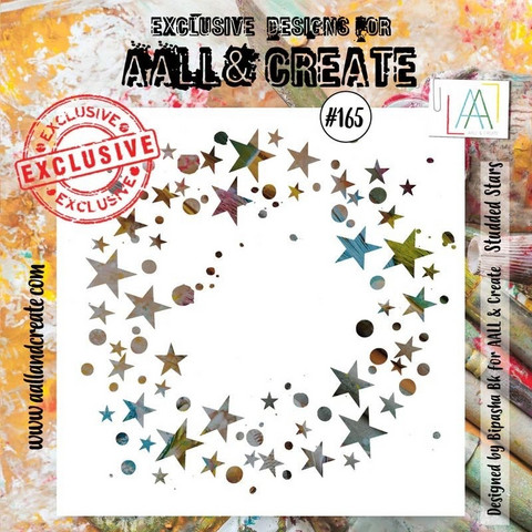 Aall & Create STENCIL Studded Stars #165 - sabluuna