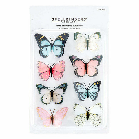 Spellbinders: Floral Friendship Butterflies 3D - koristeet
