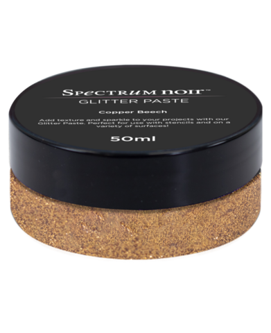 Spectrum Noir Glitter Paste: Copper Beech - kimallepasta