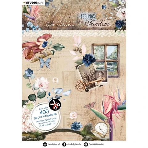 Studio Light: Jenine’s Mindful -  Feelings of Freedom Die Cut A5  - leikekuvalehtiö
