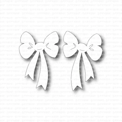 Gummiapan: Bows  -  stanssisetti