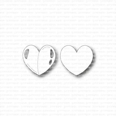 Gummiapan: Heart  -  stanssisetti